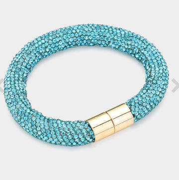 Bling Magnetic closure bracelet