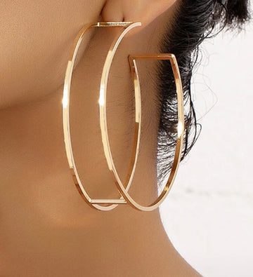 Hollow double sided oversized Hoop
