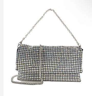 Rhinestone clutch bag