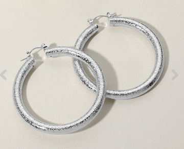 Silver Hoops