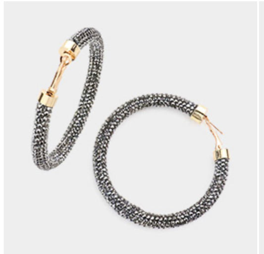 Color Bling Hoops