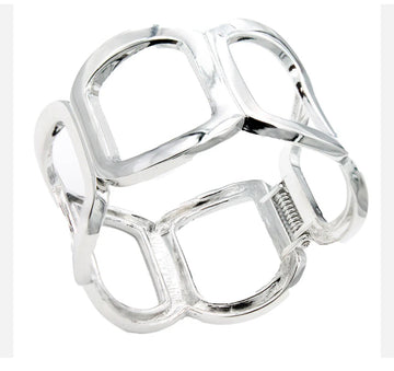 Silver Open Bangle