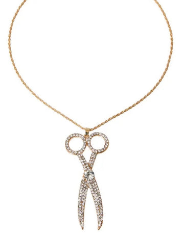 Clear Rhinestone Scissors ✂️ Pendant