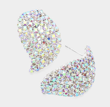 Swirl evening post earrings