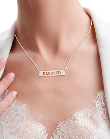 Blessed ( Bar ) Necklace